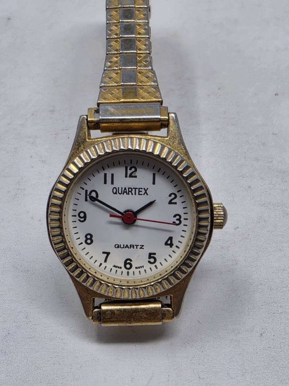 Quartex Quartz Gold Tone Watch Vintage Impex Delta 49401P Needs Battery